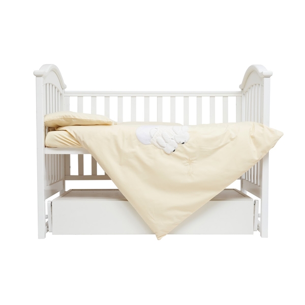 Комплект постільної білизни Babycentre & Twins Moonlight, 3 предмети, ванильний (4011-ZBTMO-05) - Pampik - 2