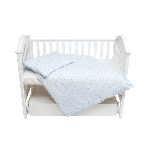 Комплект постільної білизни Twins Comfort Soft Starlet blue, фланель, 3 предмети, блакитний (3010-TS-404) - Pampik
