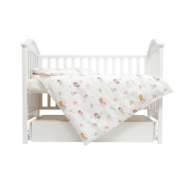 Комплект постільної білизни Twins Comfort Soft Princess, фланель, 3 предмети, молочний (3010-TS-08P) - Pampik - 2