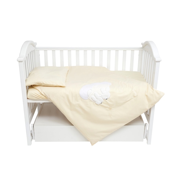 Комплект постільної білизни Babycentre & Twins Moonlight, 3 предмети, ванильний (4011-ZBTMO-05) - Pampik