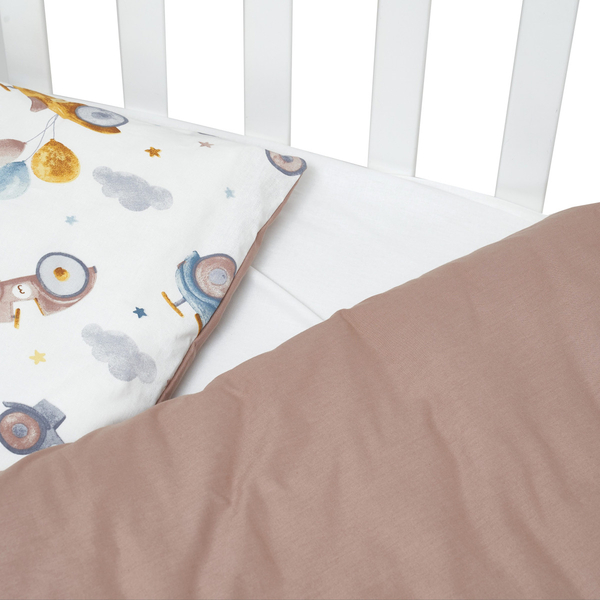 Комплект постельного белья Twins Auto Retro Cars, 4 предмета, коричневый (3025-TA-07) - Pampik - 3