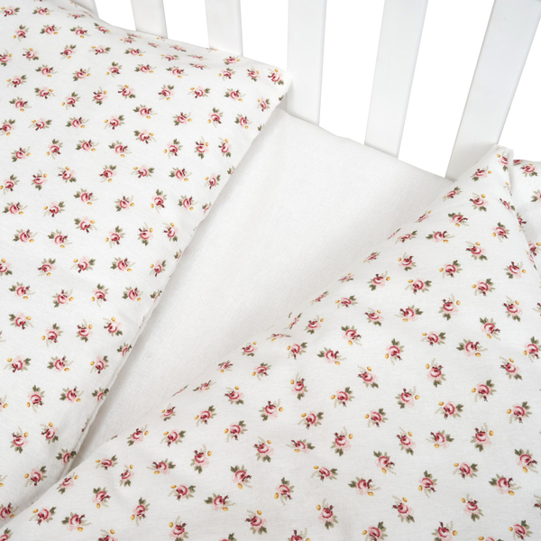 Комплект постільної білизни Twins Comfort Soft Flower, фланель, 3 предмети, молочний (3010-TS-08F) - Pampik - 3