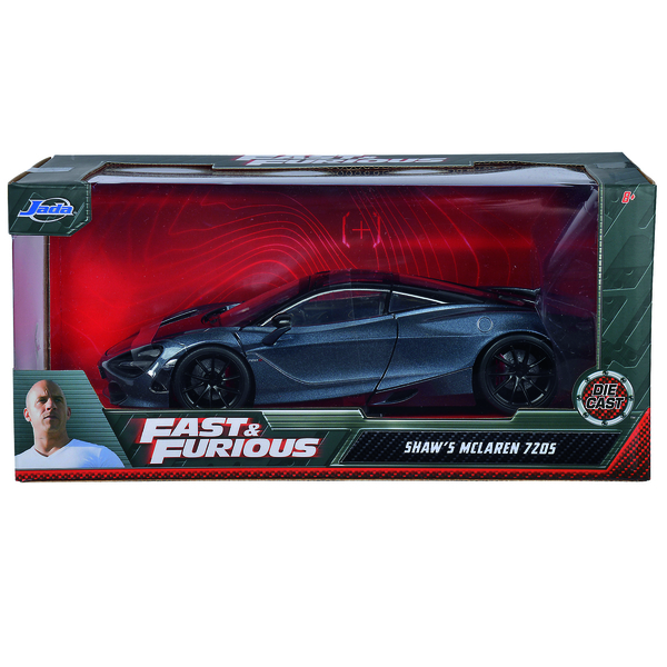 Машина металлическая Jada Форсаж. Хоббс и Шоу Макларен 720S, масштаб 1:24, графитовый (253203036) - Pampik - 9