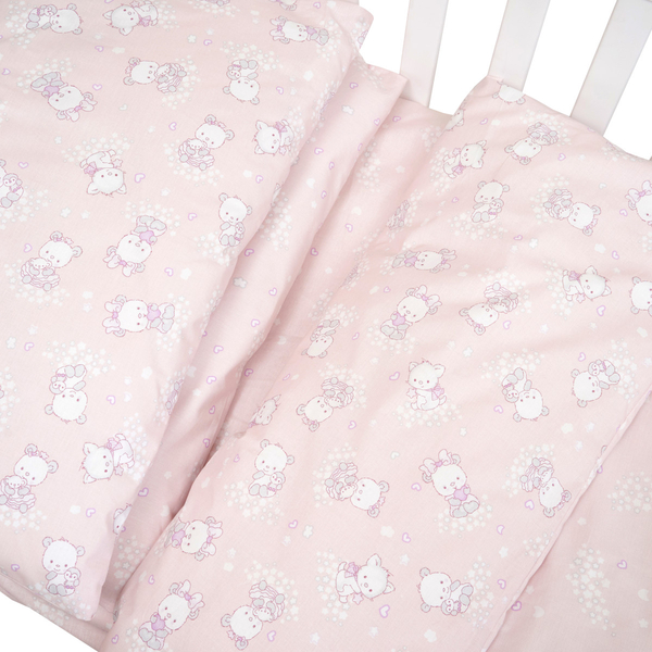 Комплект постільної білизни Twins Be Happy, 4 предмети, рожевий (3078-TBH-08) - Pampik - 4