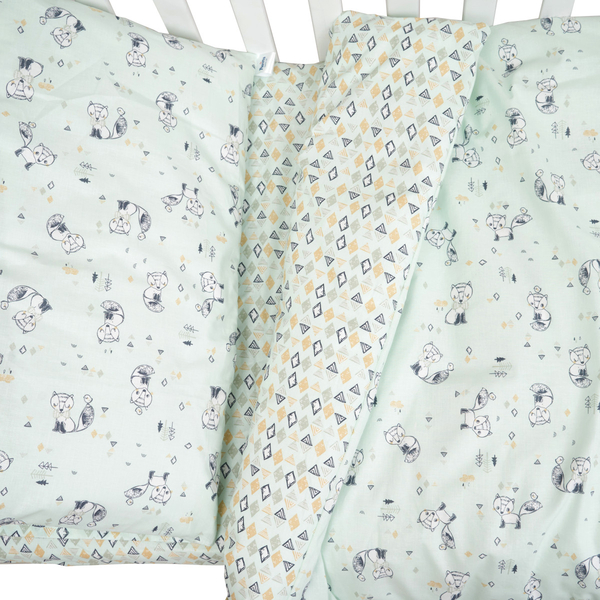 Комплект постільної білизни Twins Be Happy, 4 предмети, м'ятний (3078-TBH-14) - Pampik - 4