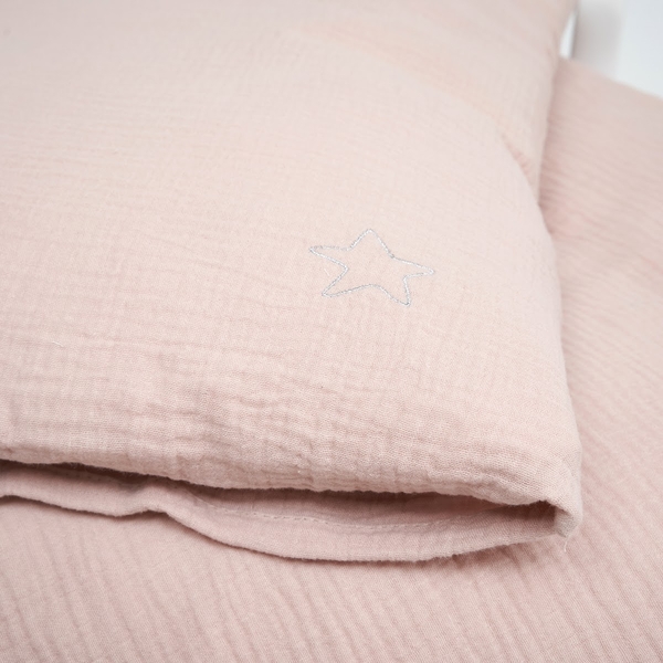 Комплект постільної білизни Twins Muslin, 3 предмети, капучіно (3031-TM-208) - Pampik - 3