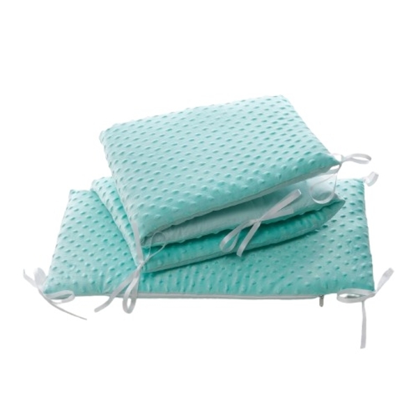 Бампер Twins Premium Minky, 360х30 см, ментоловий (2030-TM-03) - Pampik