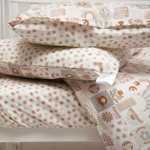 Комплект постільної білизни Twins Be Happy, 4 предмети, бежевий (3078-TBH-02) - Pampik - 5