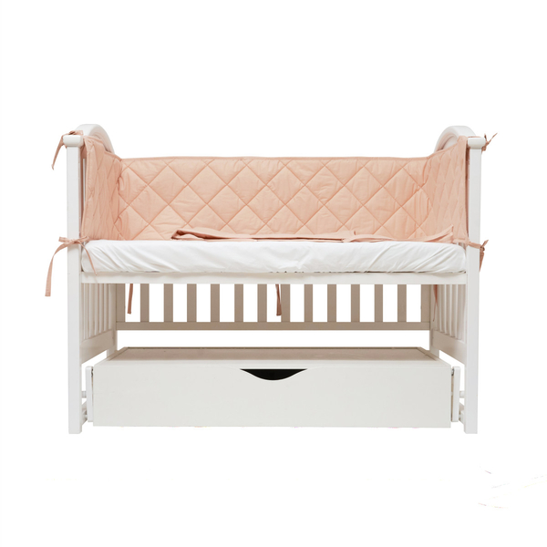 Бампер Twins Premium, стьобаний, 360х30 см, бежевий (2027-P200-02NEW - Pampik - 2