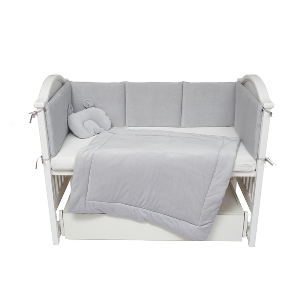 Бампер Twins Ego, 240х32 см, сірий (2031-TE-10) - Pampik - 2