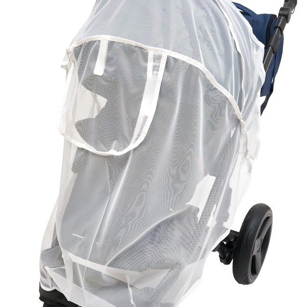 Москітна сітка Twins для прогулянкової коляски, білий (8012-01) - Pampik
