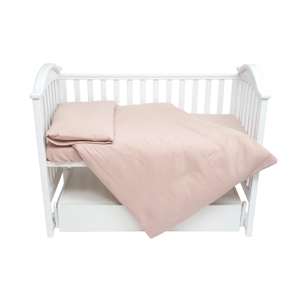 Комплект постільної білизни Twins Muslin, 3 предмети, капучіно (3031-TM-208) - Pampik
