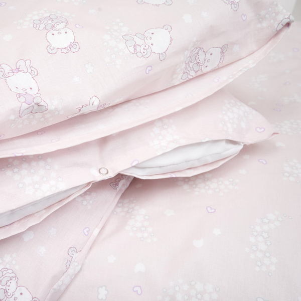 Комплект постільної білизни Twins Be Happy, 4 предмети, рожевий (3078-TBH-08) - Pampik - 3