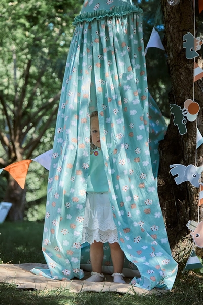 Балдахін-шатро Twins Cozy Dream Mint Cloud, поплін, м'ятний (1099-99TCD-14) - Pampik - 12
