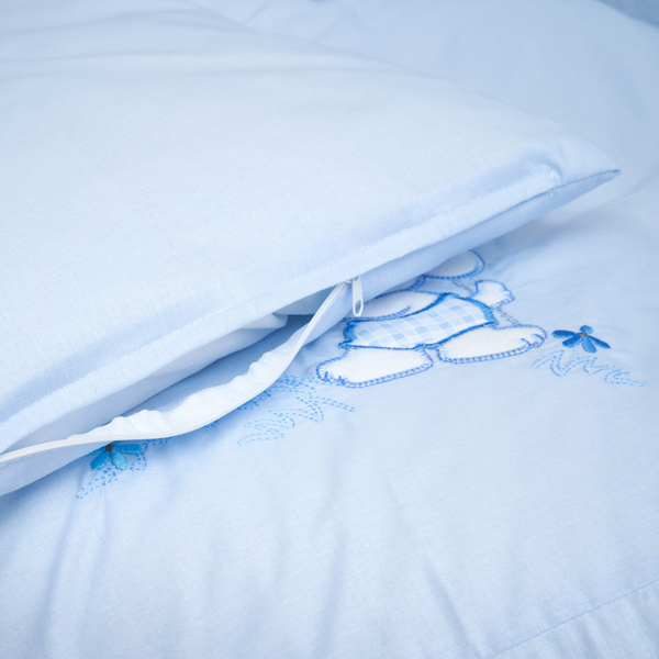 Постельный комплект Twins Limited Dog & cat, 4 эл., голубой (3094-TL-04) - Pampik - 4