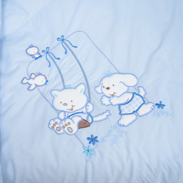 Постельный комплект Twins Limited Dog & cat, 4 эл., голубой (3094-TL-04) - Pampik - 5