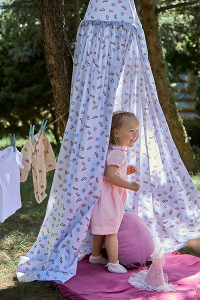 Балдахін-шатро Twins Cozy Dream Grey Rainbow поплін, сірий (1099-99TCD-10) - Pampik - 8