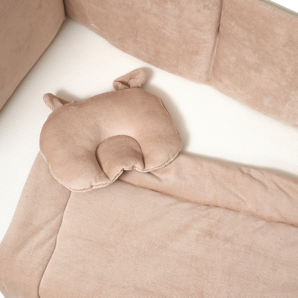 Набір Twins Ego: плед, подушка та резинка, бежевий (1497-НТЕ-02) - Pampik - 4