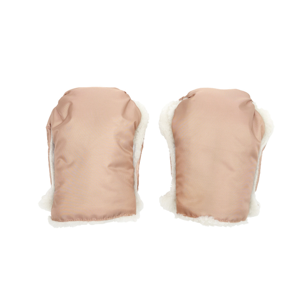 Конверт прогулянковий Twins Silver з рукавицями, latte латте (9012-SNA-201) - Pampik - 6