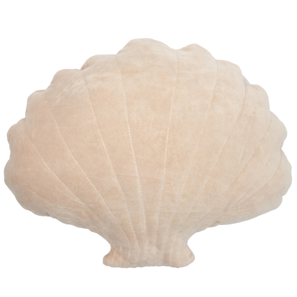 Бампер-подушка Twins Ракушка, велюр, 47х33 см, бежевый (2024-BPTM-206) - Pampik