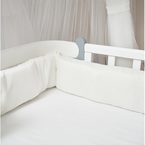 Бампер-валик Twins Ego, велюр, 240 см, молочний (2032-BVTEV-202) - Pampik - 2