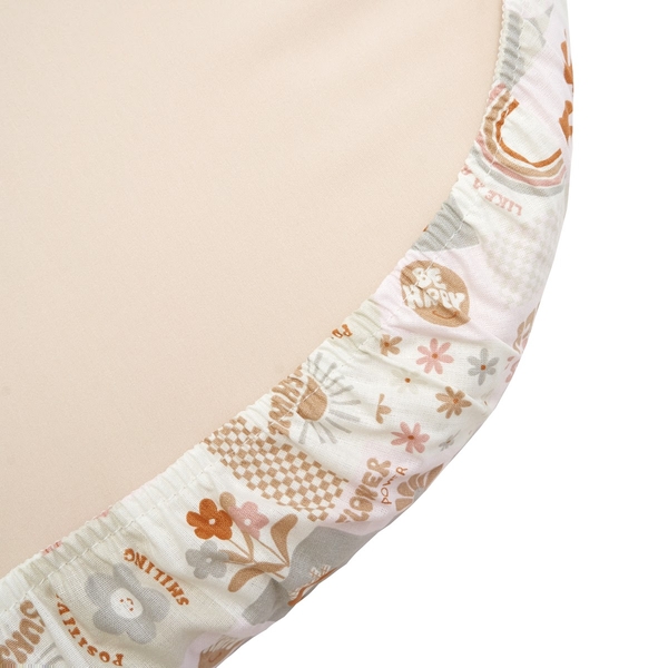 Простирадло на резинці Twins Be happy Ластівки, поплін преміум, 90x50 см, білий з принтом (6010-TBH-44) - Pampik - 2