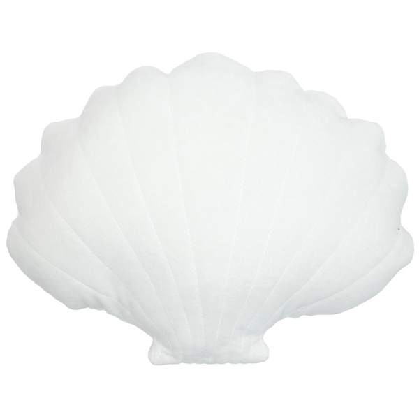 Бампер-подушка Twins Ракушка, велюр, 47х33 см, молочный (2024-BPTM-202) - Pampik