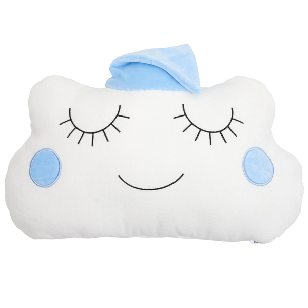 Бампер-подушка Twins Облачко мальчик, белый с голубым (7024-TCB-04) - Pampik