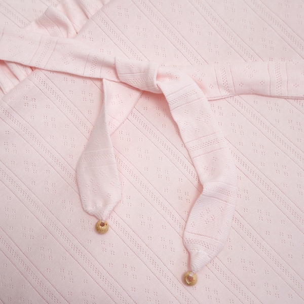 Конверт-плед на виписку Twins Softie, інтерлок, 90x90 см, рожевий (9015-TSF-08) - Pampik - 4