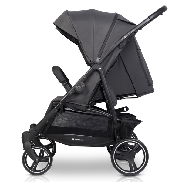 Прогулочная коляска для двойни Euro-Cart Doblo 2024 Iron (EGDOB24-16) - Pampik - 5