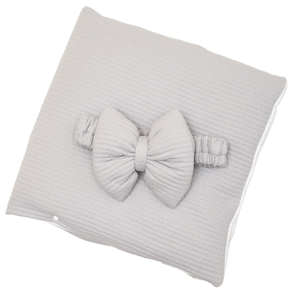 Конверт-плед Twins Cotton New, зі зйомним наповненням, 90х90 см, сірий (9026-TCN-10) - Pampik - 2