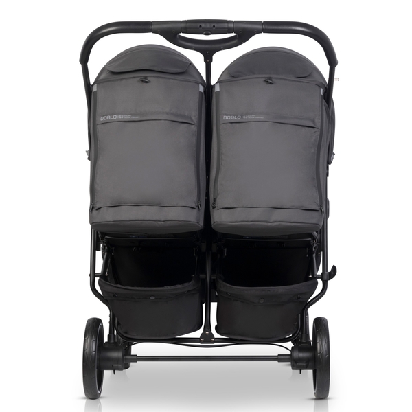 Прогулочная коляска для двойни Euro-Cart Doblo 2024 Iron (EGDOB24-16) - Pampik - 3