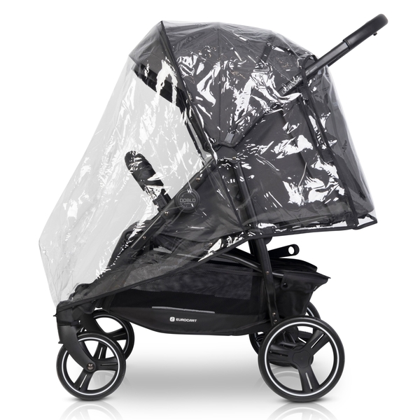 Прогулочная коляска для двойни Euro-Cart Doblo 2024 Iron (EGDOB24-16) - Pampik - 7