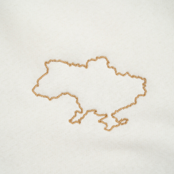 Світшот Twins утеплений з вишивкою, р.L, ecru, беж світлий (W-202-ST-L-202) - Pampik - 3