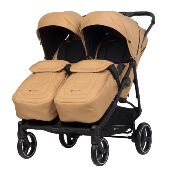 Прогулочная коляска для двойни Euro-Cart Doblo 2024 Camel (EGDOB24-03) - Pampik
