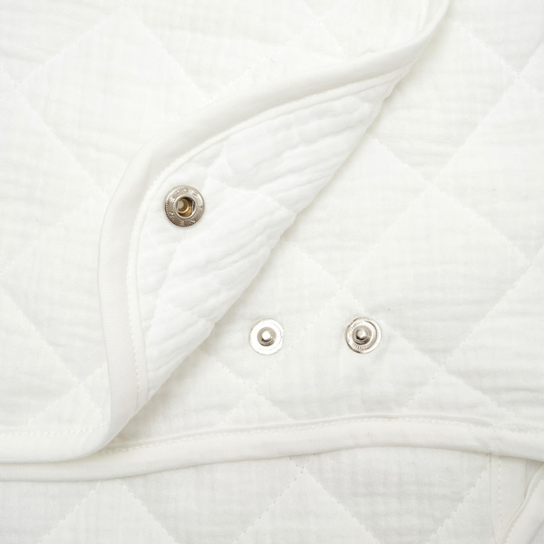 Конверт Twins Geometry, муслін стьобаний, 0-6 міс., Milk молочний (9017-TGM-202) - Pampik - 3