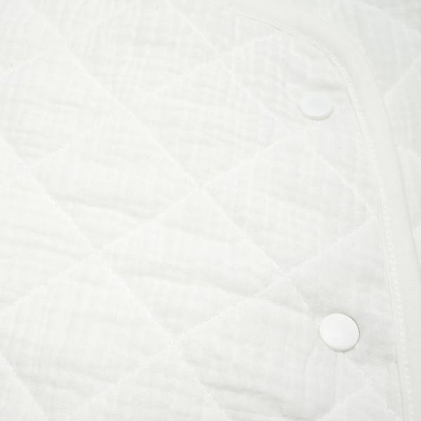 Конверт Twins Geometry, муслін стьобаний, 0-6 міс., Milk молочний (9017-TGM-202) - Pampik - 2