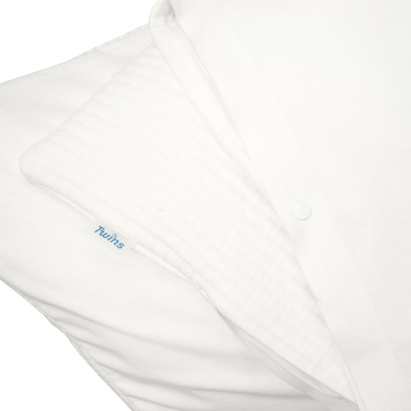 Конверт-плед Twins Cotton New, зі зйомним наповненням, 90х90 см, бежевий (9026-TCN-02) - Pampik - 4