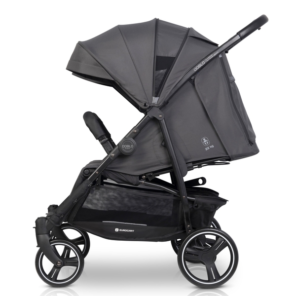 Прогулочная коляска для двойни Euro-Cart Doblo 2024 Iron (EGDOB24-16) - Pampik - 6