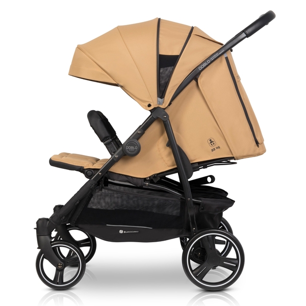 Прогулочная коляска для двойни Euro-Cart Doblo 2024 Camel (EGDOB24-03) - Pampik - 7