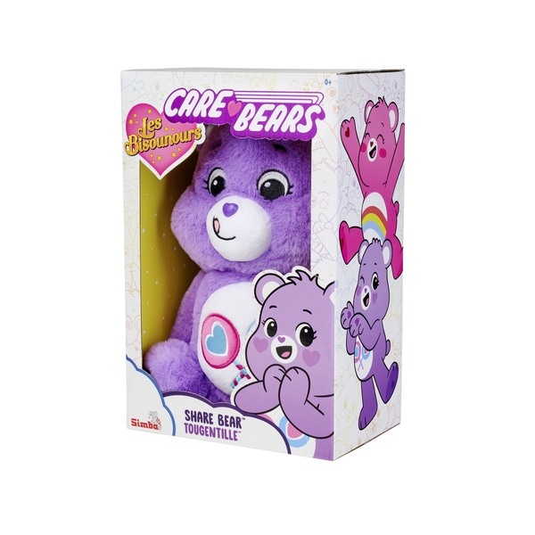 М'яка іграшка Simba Care Bears Ведмідь Фіолетовий, 35 см (6305878005) - Pampik - 6