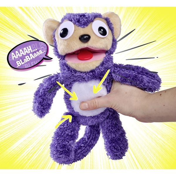 М'яка іграшка Simba ScreamerZ Кумедна мавпа, зі звуковими ефектами, фіолетовий (5953333) - Pampik - 4