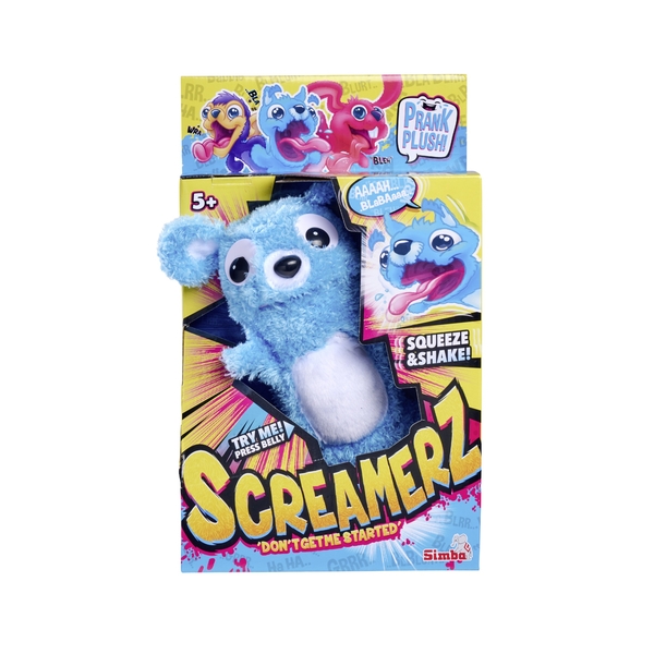 М'яка іграшка Simba ScreamerZ Кумедне ведмежа, зі звуковими ефектами, блакитний (5953331) - Pampik - 3