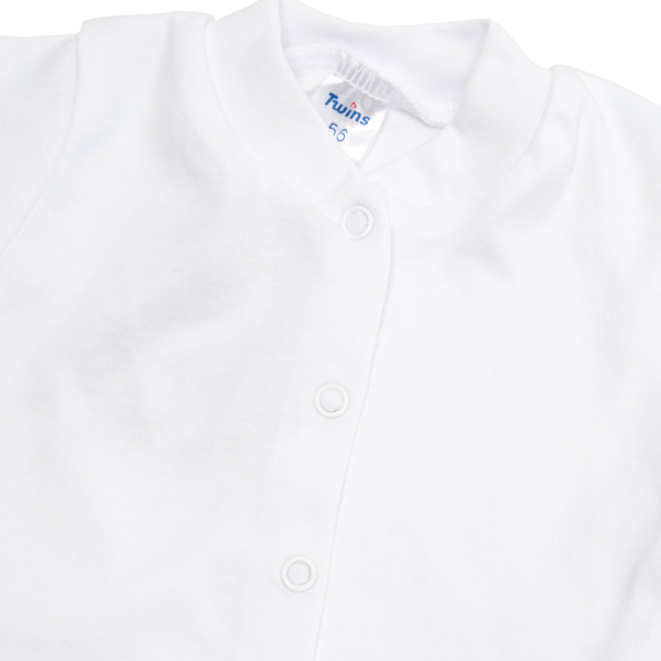 Набір на виписку Twins для хлопчика, 3 предмета, інтерлок, р.56, white, білий (W-190-TХ-56-01) - Pampik - 3