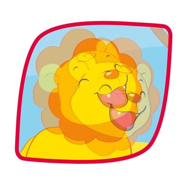 Развивающая игрушка Simba Подвижные животные, на колесах, с зеркалом (4010018) - Pampik - 3