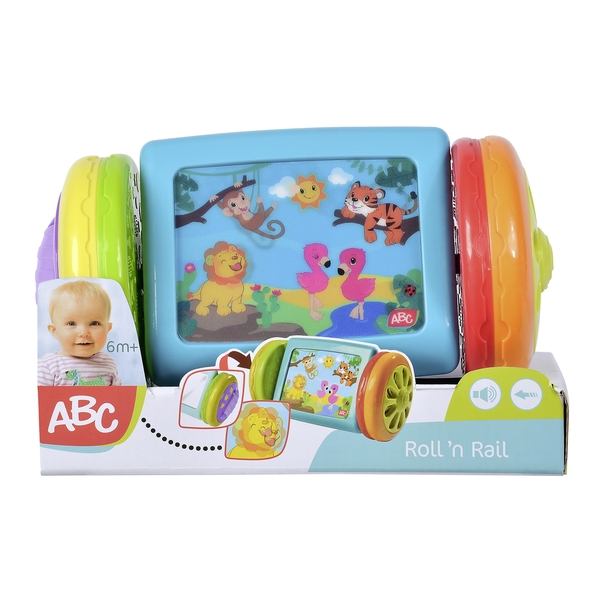 Развивающая игрушка Simba Подвижные животные, на колесах, с зеркалом (4010018) - Pampik - 5