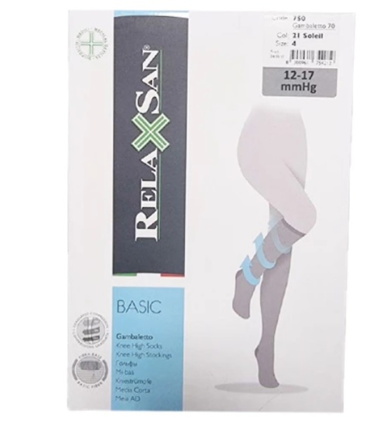 Гольфы компрессионные RelaxSan, 70 ден, р.2, бежевый (750/10805) - Pampik - 4