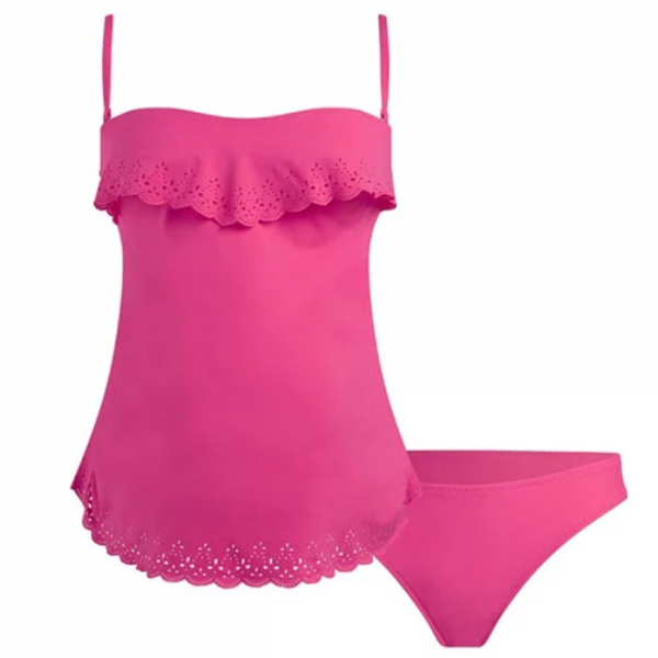 Купальник роздільний Cache Coeur Bloom, UPF50+, р.38, малиновий (178ТК/26282) - Pampik