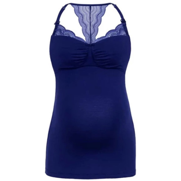 Пижамная майка для беременных Cache Coeur Serenity, р.M, синий (CR1610/18907) - Pampik