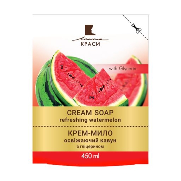 Крем-мило Лінія Краси Освіжаючий кавун Duo-Pack, 450 мл - Pampik